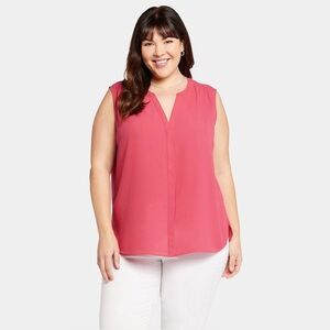 NYDJ Raspberry Sleeveless Blouse